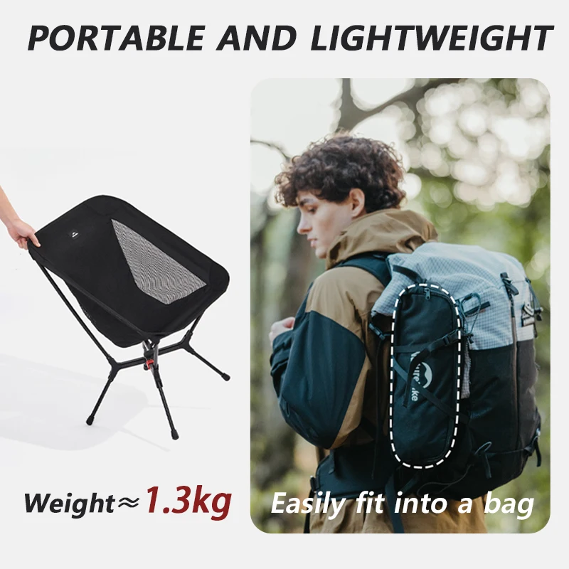 كرسي التخييم القابل للطي من Naturehike، وهو كرسي ا...