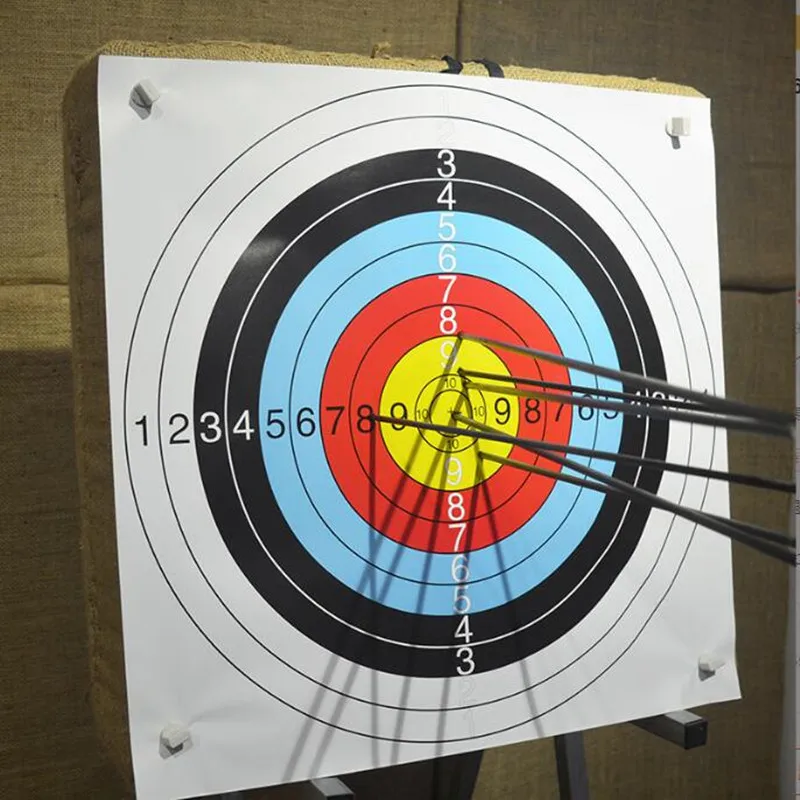 

40*40cm Archery Target Paper Standard Ring Dart Board Dart Targets Gauge Shooting Target Paper Dart Training Accessories