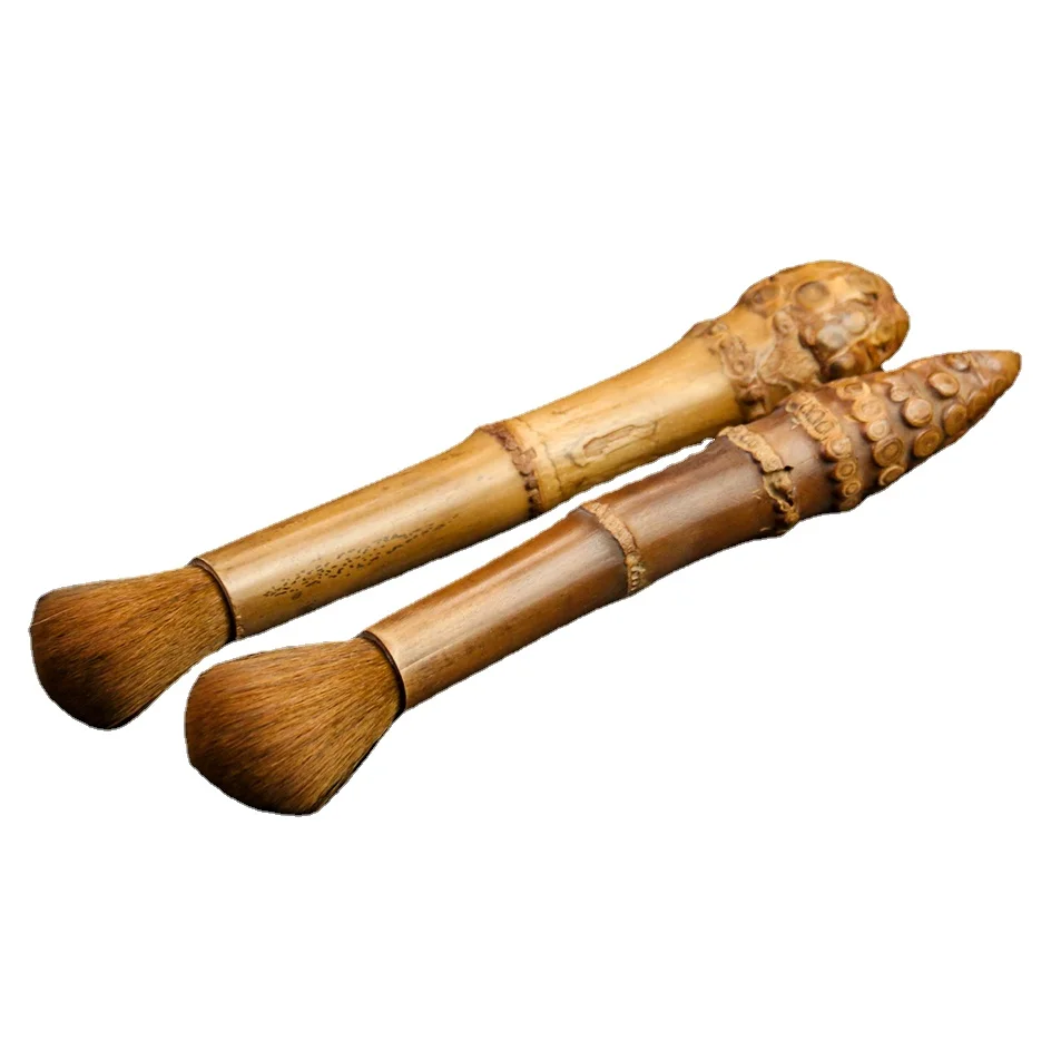 Natural Bamboo Root Tea Ceremony Accessories Teapot Brush Cleaning Tools Bamboo Crafts Zen Tea Table Decoration tea cleaning brush