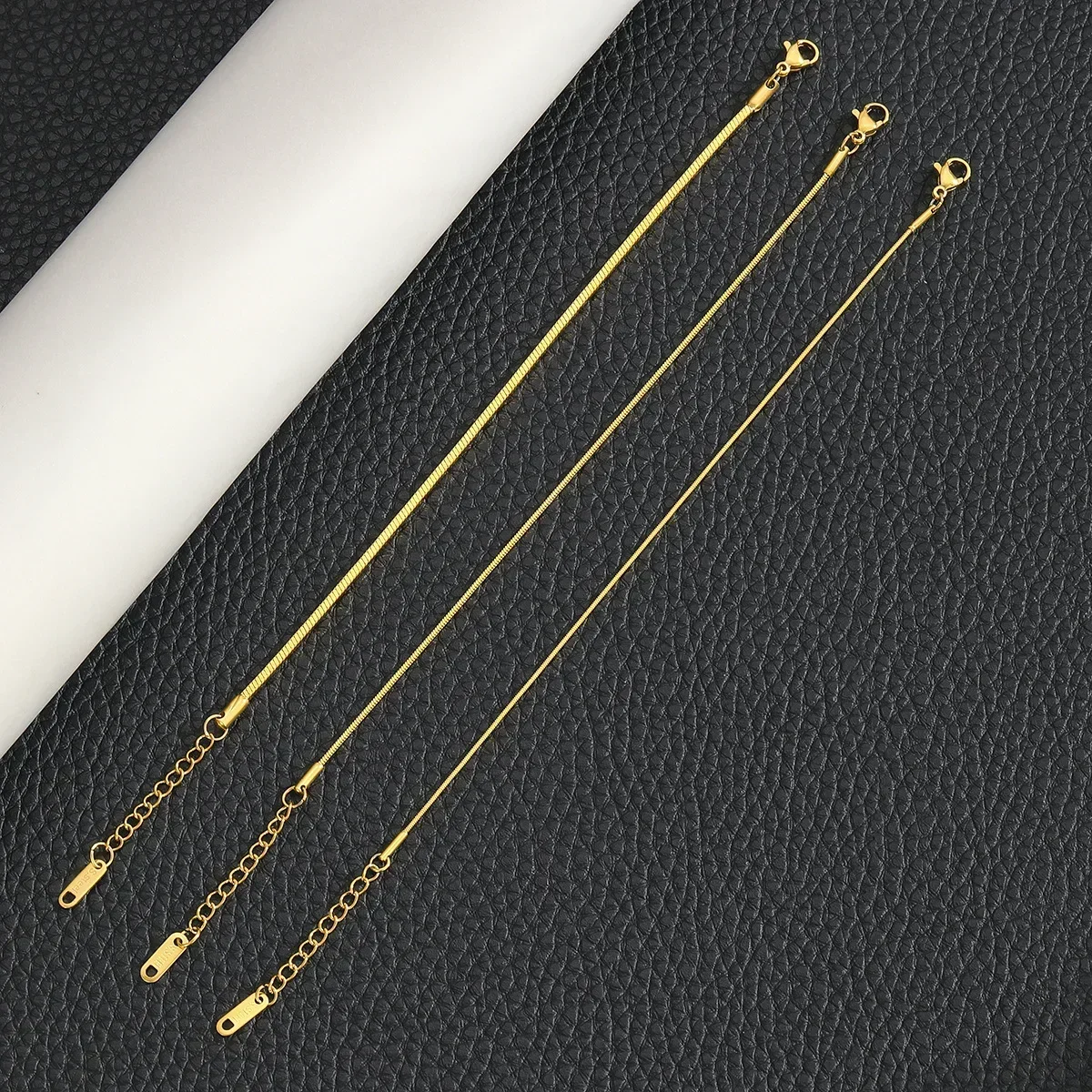 Box Chain Bracelet Men Stainless Steel Gold Silver Color Square Pendant Jewelry Accessories