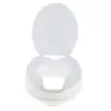 Durable Standard Potty Toilet Seat Riser Raised Elongated Elevators with Cover Easy Installation 3