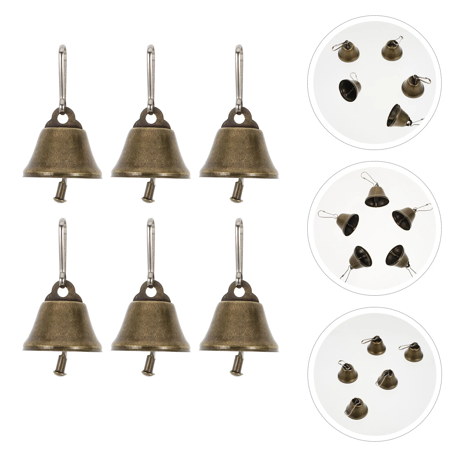 

25 Pcs Bronze Horn Bells For Needlework Crafts Crafts Bells For Needlework Crafts Tree Decorations Small Pendant Decorate The