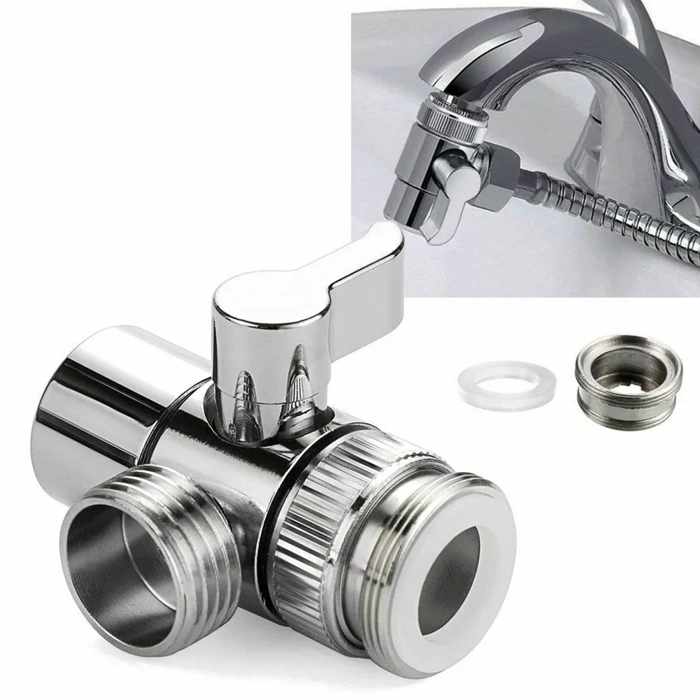 Kichen Accessories 3-way Valve Diverter Faucet Adapter for Toilet,diverter valve