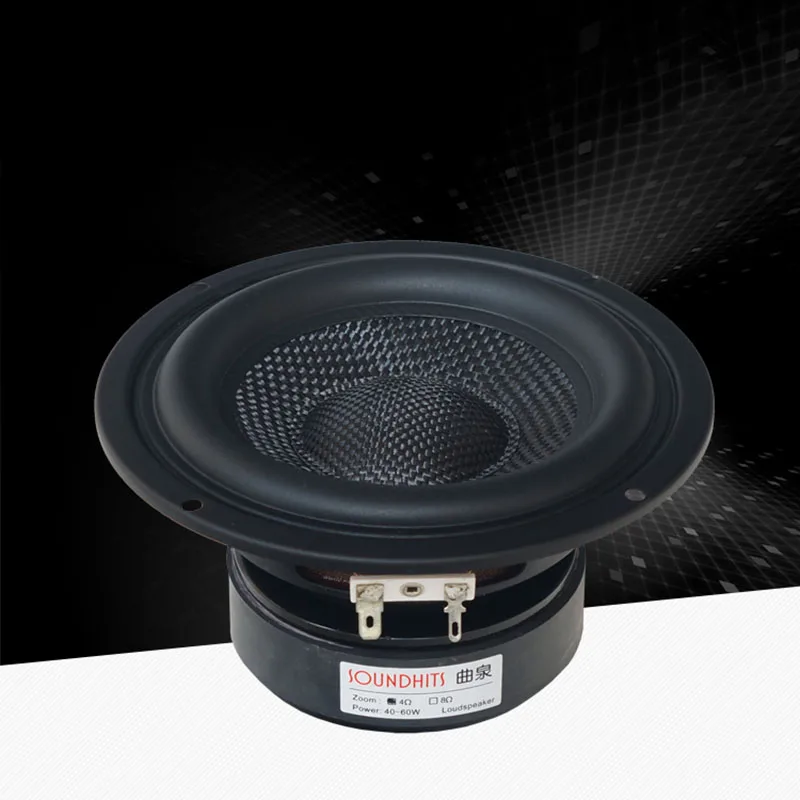 1 個 5.25 インチ 4-8 オームサブウーファースピーカーホームシアター