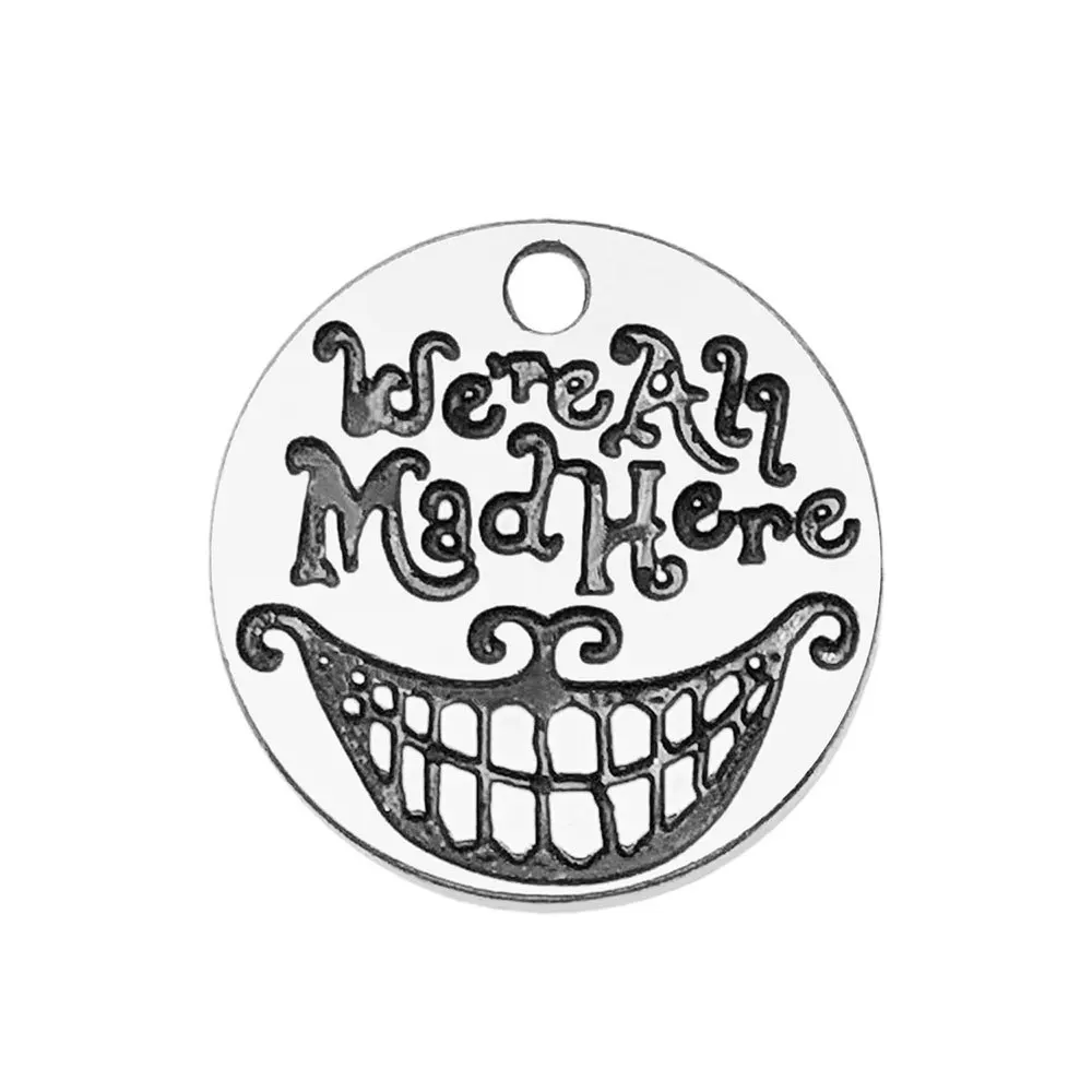 40-Piece Inspirational Word Charms - Tibetan Style Alloy Pendants For Jewelry Making Crafts