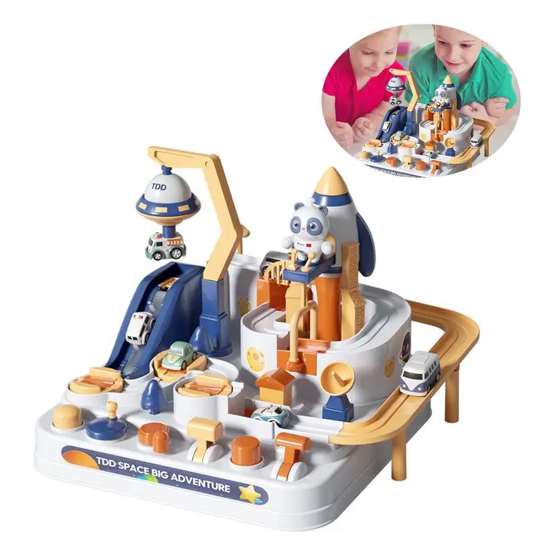 

Car Rescue Adventure Race Track Toys Children's Puzzle Sensory Integration Training Hand-eye Coordination And Parent-child