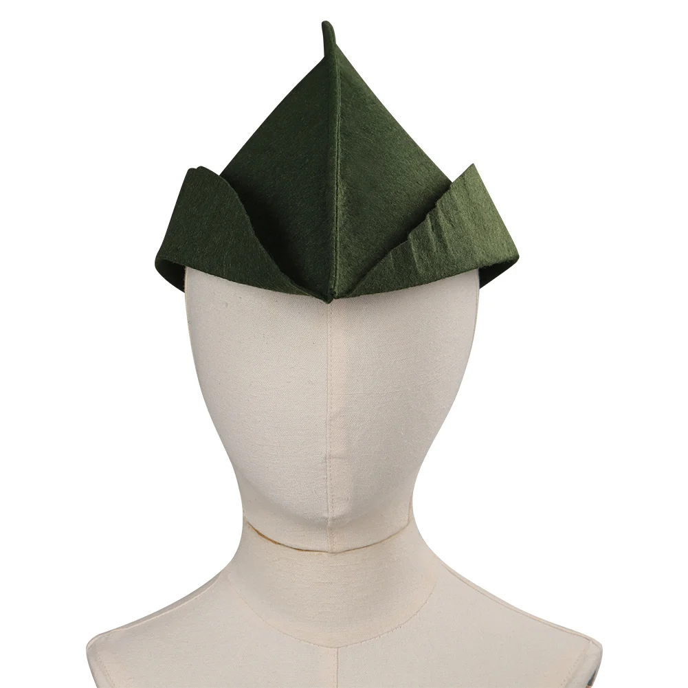 Wendy Pan Cosplay Fantasy Accessories Peter Hat Kids Boys Roleplay Fantasia Cap Movie Halloween Carnival Party Clothes Prop