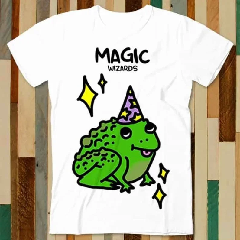 

Wizard Toad Magic Frog T Shirt Adult Unisex Men Women Retro Design Tee Vintage Top A4912