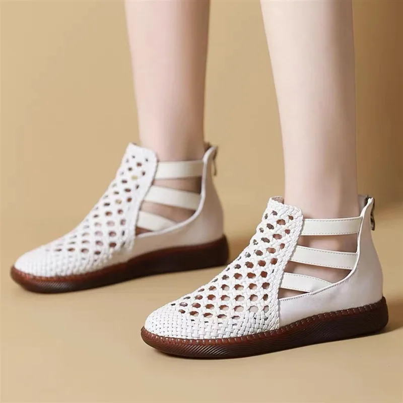 Sandals Women Summer Round Toe Thick Sole Hollow Out Sandals for Women Orthopedic Sandals Comfort Woman Zapatos De Mujer 5
