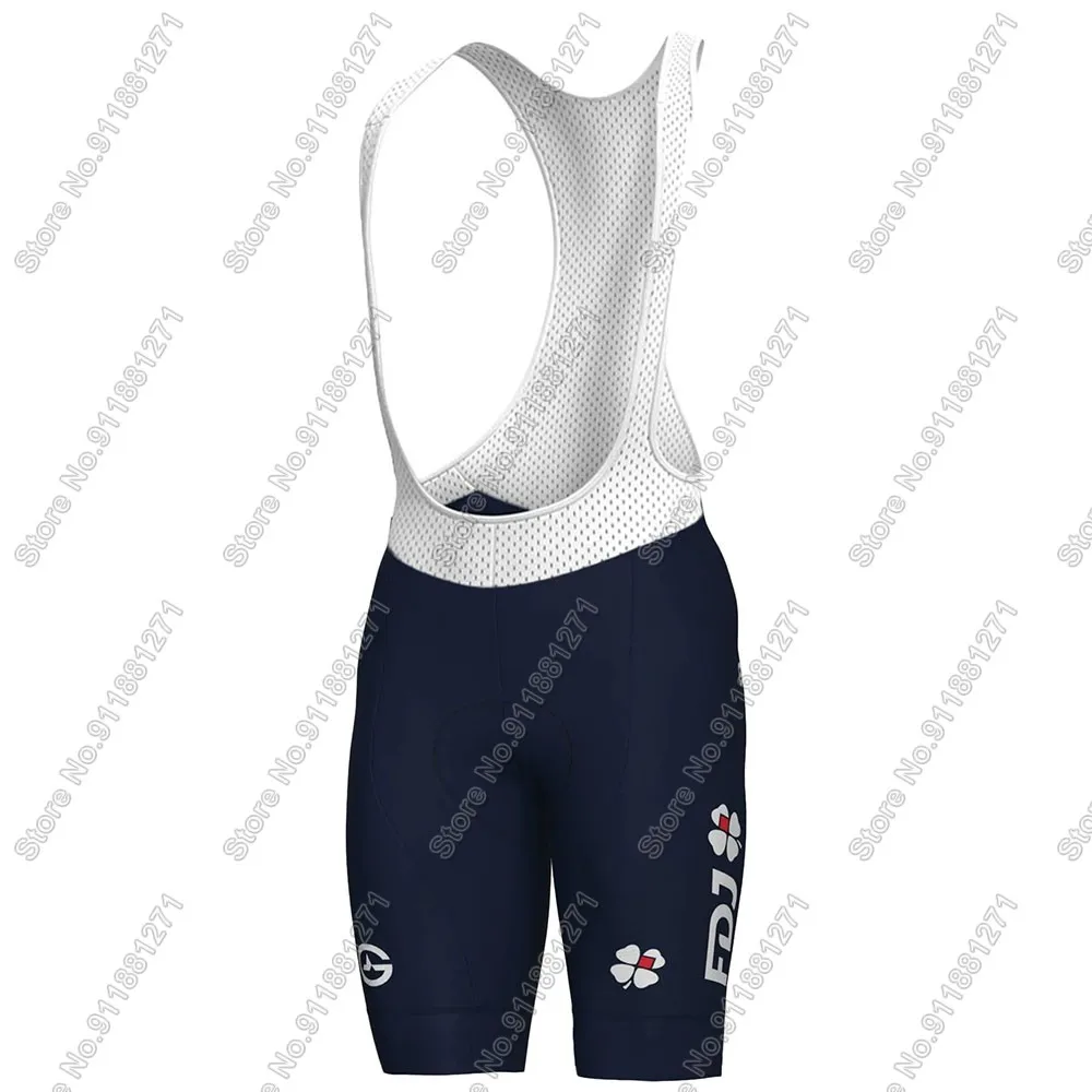 FDJ Team 2025 Cycling Jersey Set Men Bicycle France Groupama-Clothing Road Bike Shirts Suit Bicycle Bib Shorts MTB Maillot 4