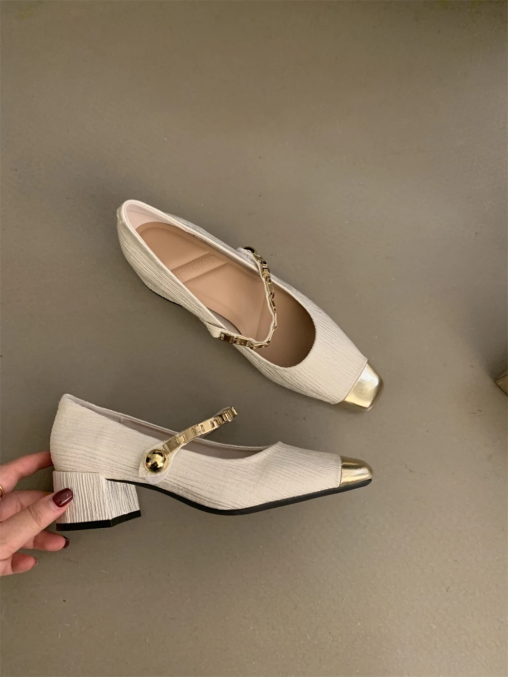 

Summer Shoes Ladies Casual Female Sneakers Square Toe Women's Heels Loafers With Fur Modis Black Flats Shallow Mouth 2024 On Hee