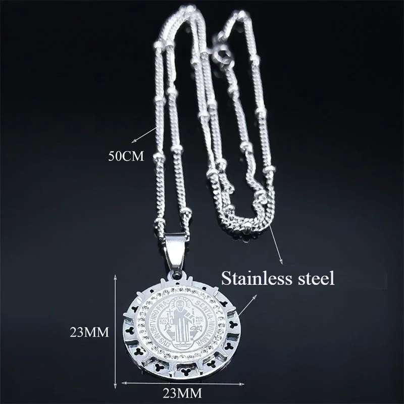 Saint Benedict Cross Necklace 3