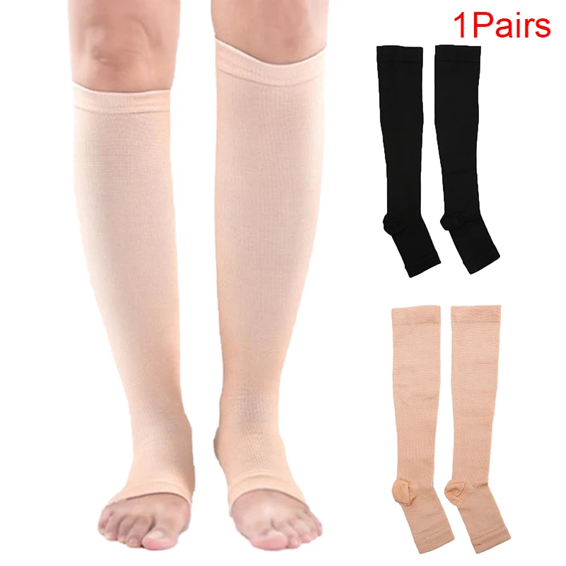 Compression Socks for Foot Pain Relief and Varicose Support, Open Toe Design