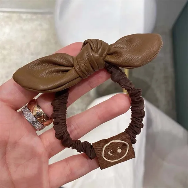 New Women Long Leather Ponytail Hold Hair Tie ободок для волос Headband Hair bands For Girls Hair Accessories gumki do wlosow T 3