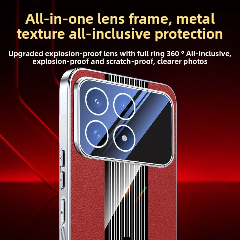 Luxury Hard PU Leather Plating Protective Back Cover Case