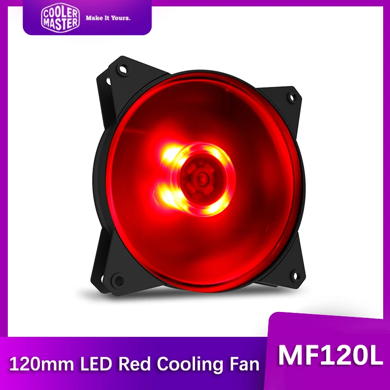 Cooler Master Mf120L 120Mm Led Red Case Fan Quiet