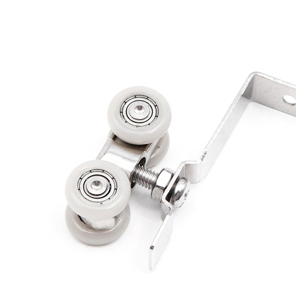 Sliding Door Roller 1 Pair Hardware Slide Doors Pulley Wheels Rail Track Pulley Wardrobe Moving Door Hanging Wheel