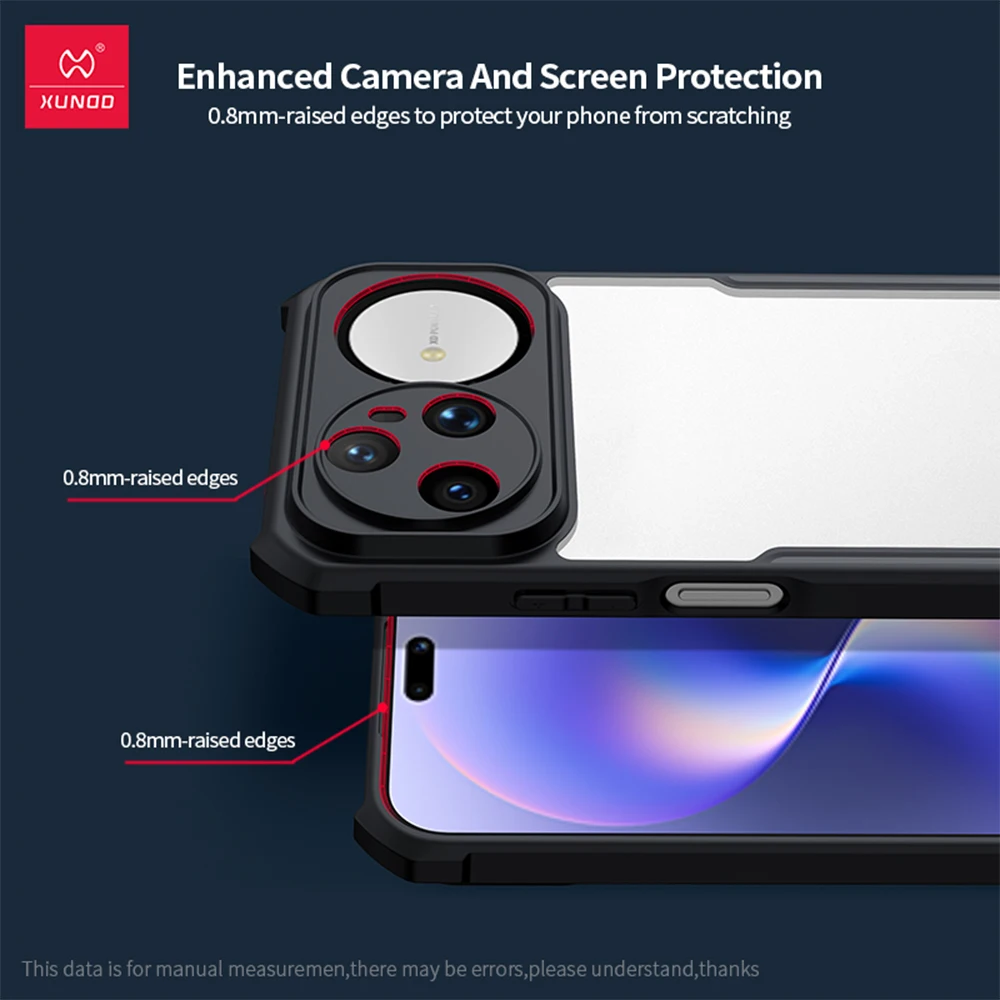 Shockproof Airbag Tech Transparent Phone Case - Anti-Fingerprint & Non-Yellowing