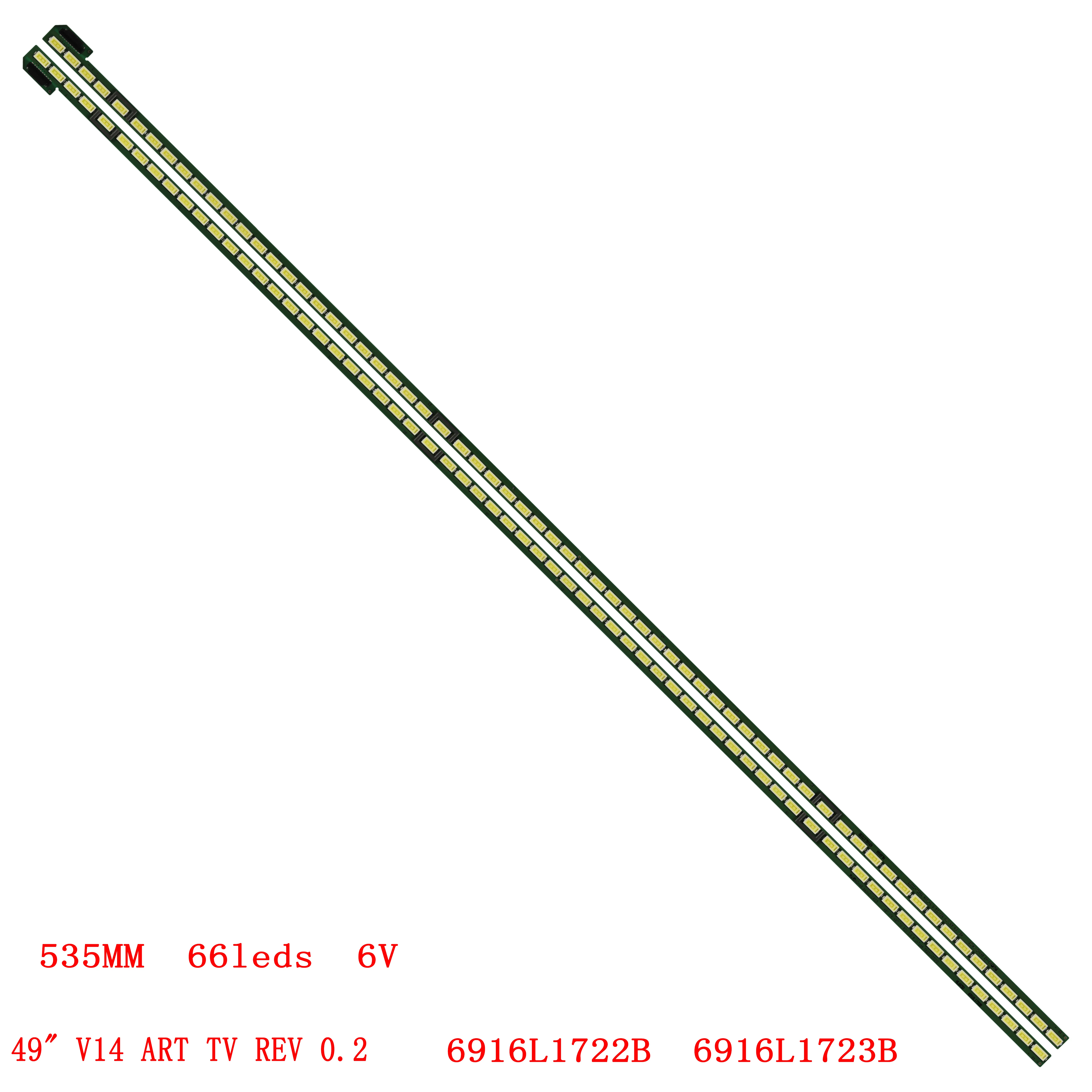 Tira Retroiluminação Led para lg 49 V14 Arte tv Rev 0.2 R-tipo 6920l0001c 49ub8500 49ub8550 49ub8800 6916l1722b 6916l1723b 49ub8250