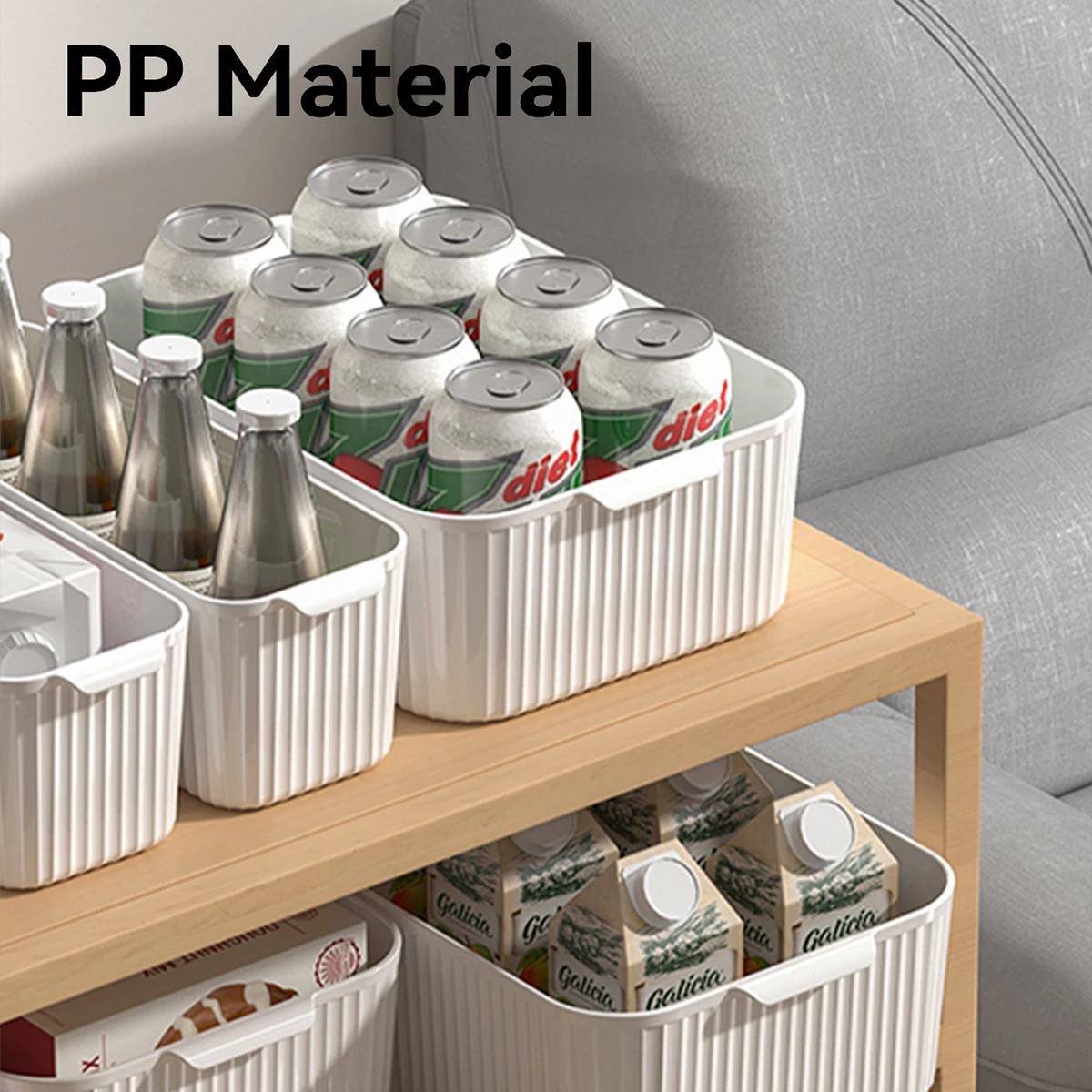 WORTHBUY Bathroom Storage Box Makeup Organizer Plastic Desktop Cosmetics Organizer Multifunctional Toiletries Storage Basket 3