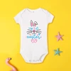 My First Easter Baby Bodysuit Easter Party Infant Outfit Bunny Printed Boys Girls Romper Jumpsuit Newborn Short Sleeve Jumpsuit 5