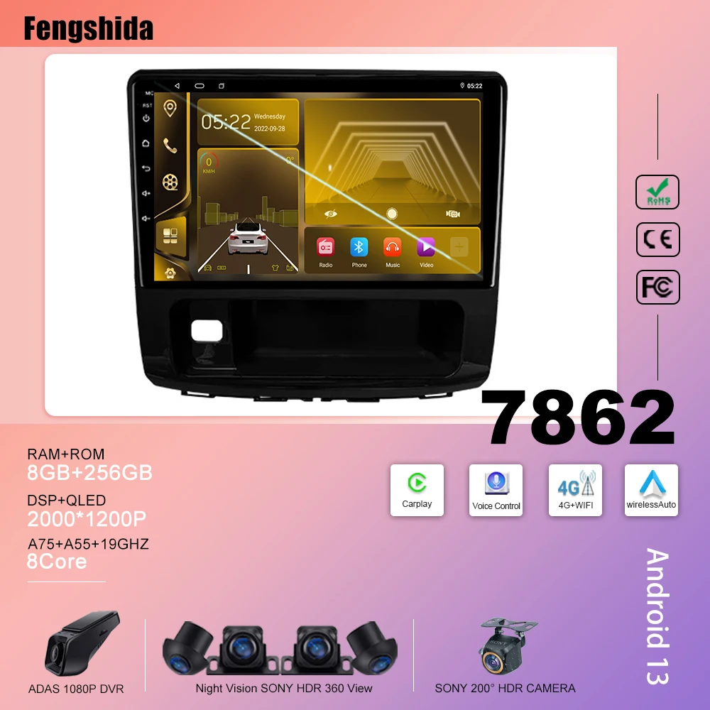 

Car Android For Great Wall For Haval H9 2014-2020 Android Auto Stereo Head Unit Touch Screen GPS Navigation Mirror Link 8 Core