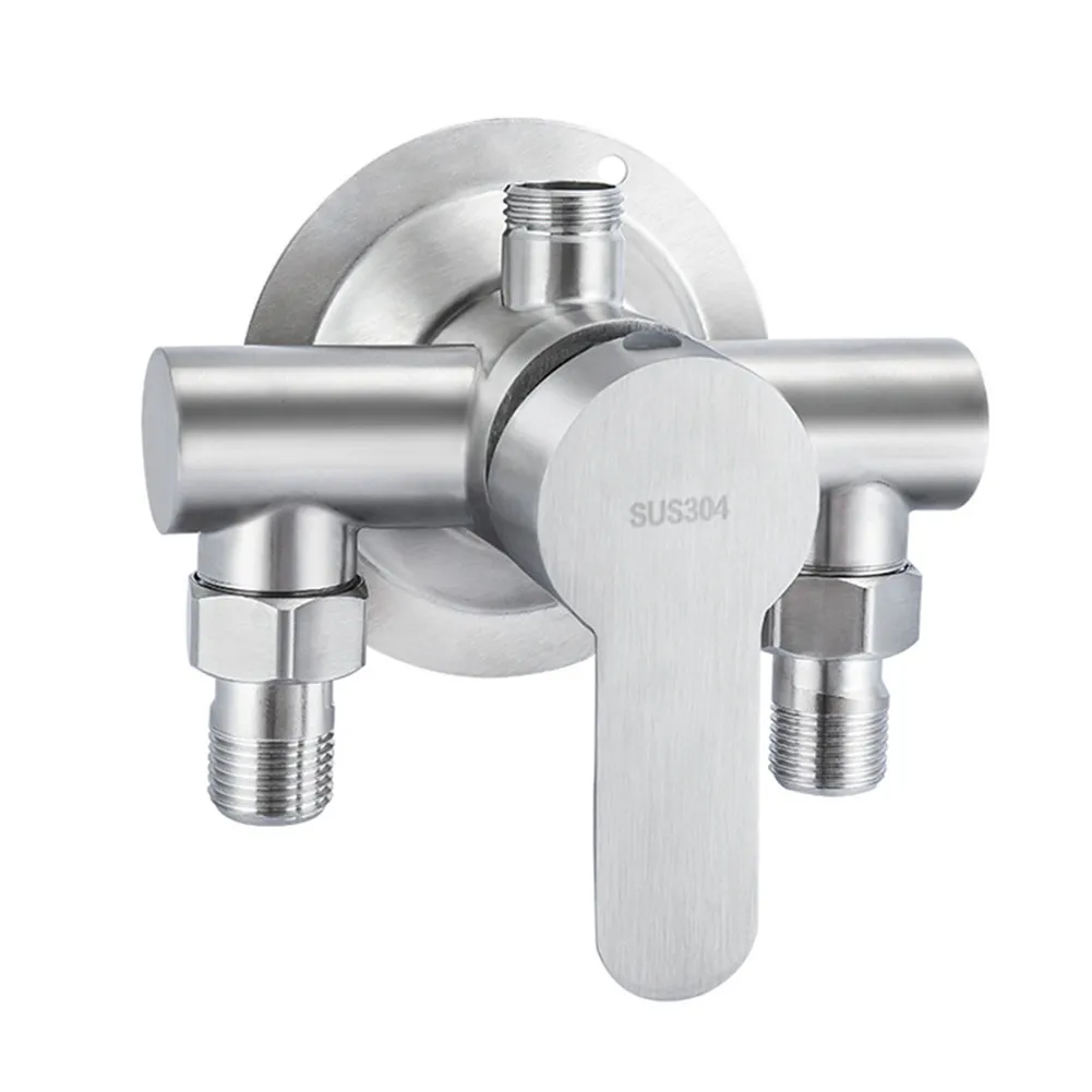 

Stainless Steel Shower Faucet Hot And Cold Water Mixer Wall Mounted Metal Handle 304 Lifting Type Wall-mounted