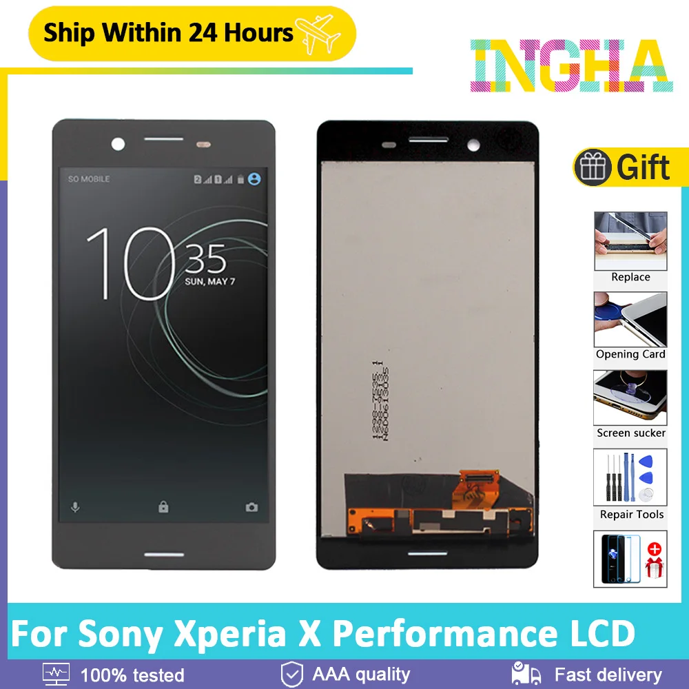 logam campuran bingkai alumunium bagian belakang cermin akrilik ponsel tutup untuk sony xperia x performance