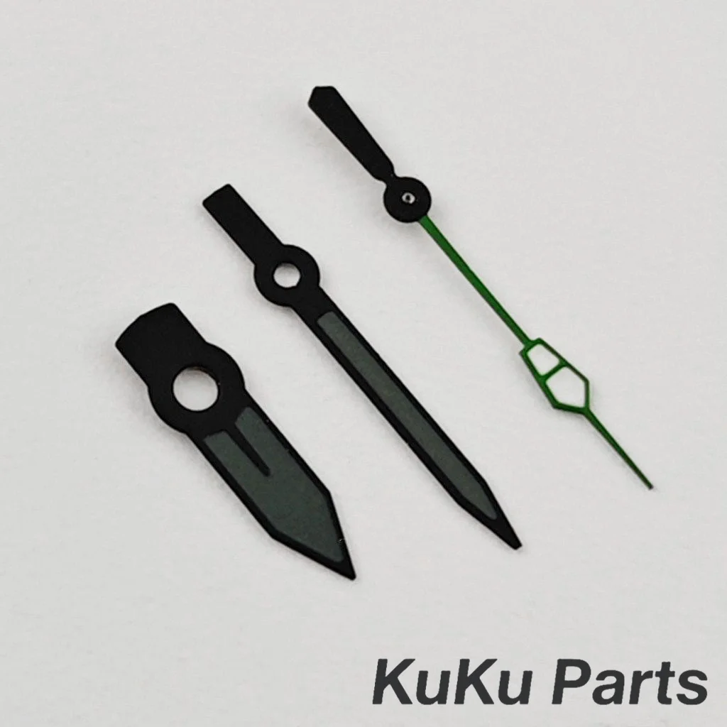Super Luminous C3 Green Watch Hands with Precision Movement Compatibility