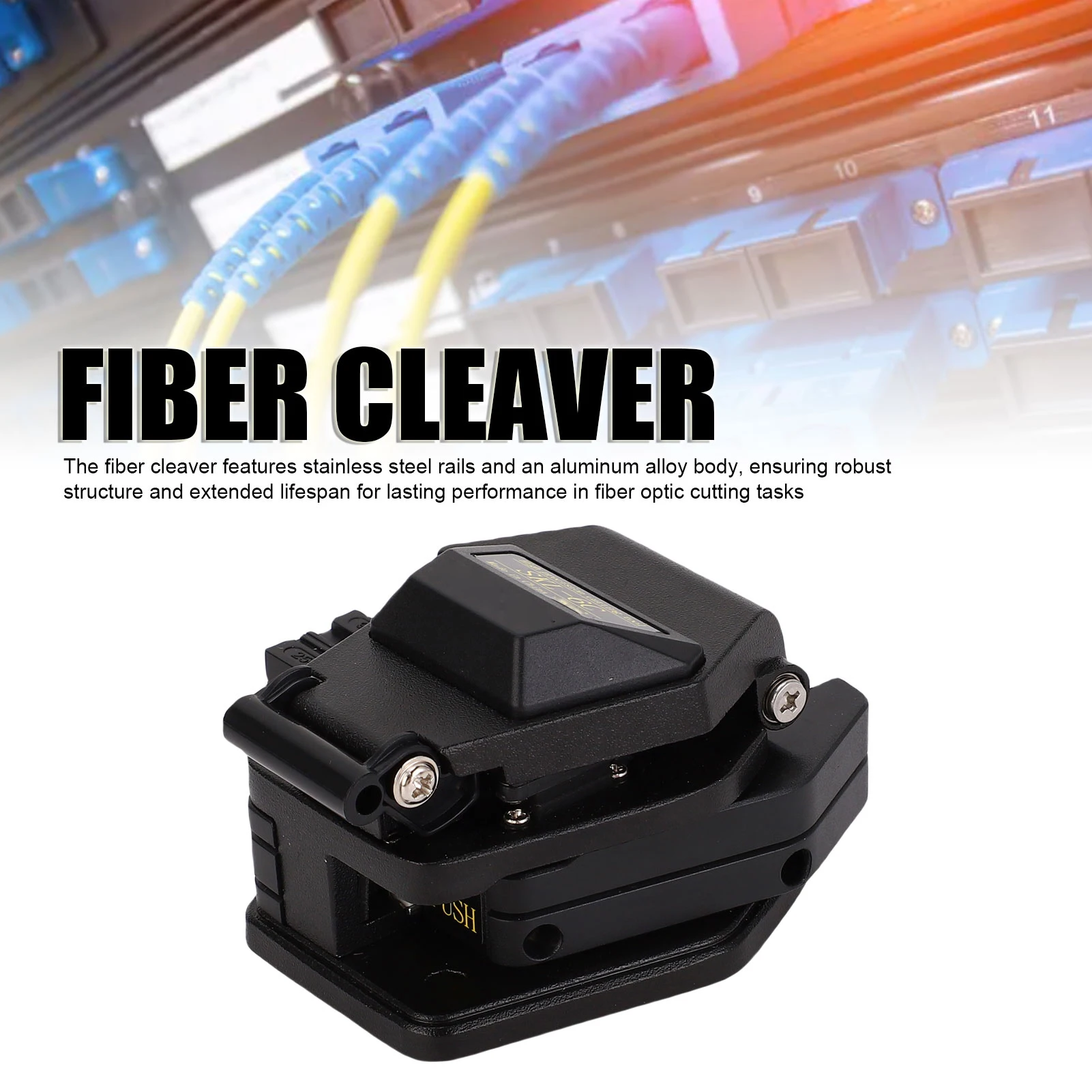 Cleaver Tool Optical Cable Cutter Automatic  ≤0.5 Degree Angle for 125μm Bare Fibers for 0.25mm 0.9mm Single