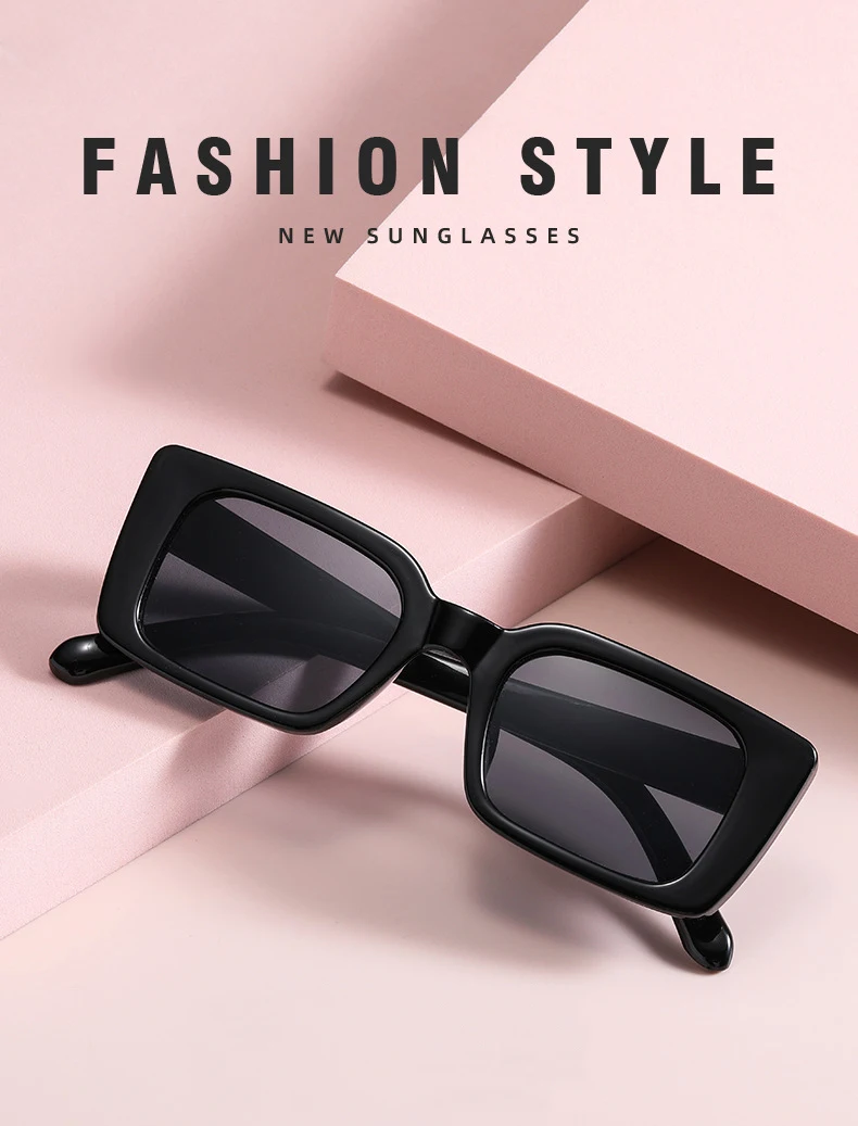Vintage Square Sunglasses For Women Retro Gradient Designer Shades_voghion.com