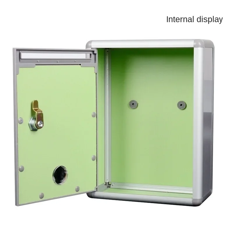 Metal Mailbox Outdoor Security Locking Suggestion Box Newspaper Mail Letter Post Home Balcony Garden Decor WF