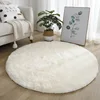 Super Soft Plush Round Rug Mat Fluffy White Carpets For Living Room Home Decor Bedroom Kid Room Decoration Salon Thick Pile Rug 1