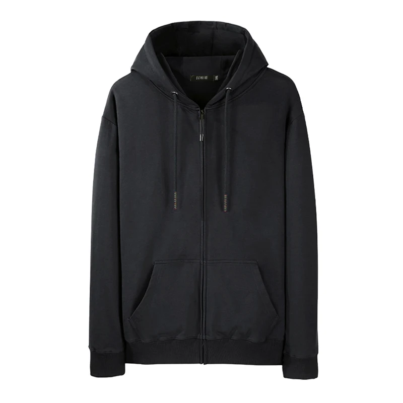 Men&rsquo;s zip up hoodie sweatshirt jacket fleece hoodies hoodie cardigan sweatshirt big size 5XL 6XL 7XL Sudaderas Hombre plus size long sleeve sport coat men large clothing