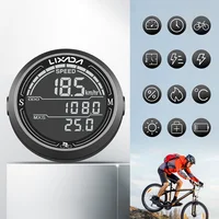 Compteur de vitesse de vélo filaire, étanche, de forme ronde, écran rétroéclairé, odomètre de vélo, ordinateur de vélo 2