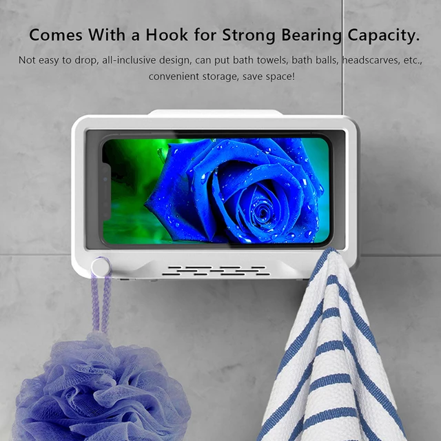 Falra Szerelt Érintőképernyős Mobiltelefon Tartó Fürdőszoba Lezárt Védő Borító Tároló Vízálló Doboz - Image 5