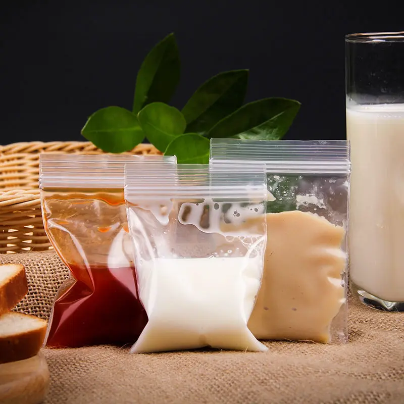 Description Picture 4 of item100/1000pcs Thicken Zipper Sealed Bags Clear Plastic Storage Bag for Small Jewelry Food Packing Reclosable Zippers Sealing Pouch