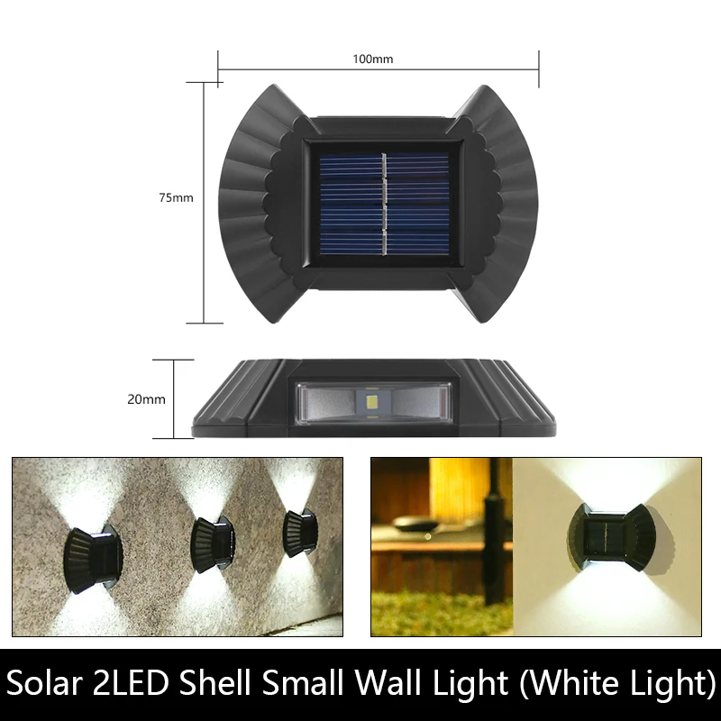 Outdoor Waterproof Solar Wall Light Balcony Wall Light Courtyard Street Landscape Garden Decorative Light Solar Wall Light. solar garden lights decorative Solar Lamps