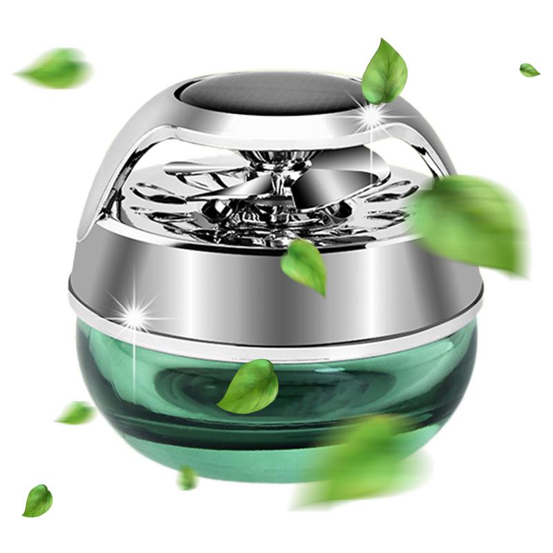 Solar Car Air Freshener Car Diffusers For Oils With Solar Rotation Creative Car Accessories Interior Decorations And Odor