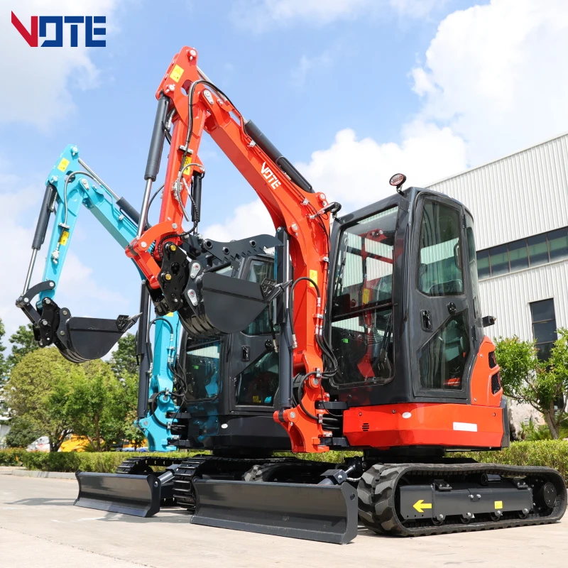 Bagger Ce 2 Ton 2.5T 3.5T Small Digger Epa Construction Equipment 3.5Ton Mini Escavatori Idraulici Cingolati Con Motore In Vendita