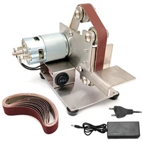25/30mm  Electric Belt Sander Multifunctional Grinder Belt Sander DIY Polishing Grinding Machine Cutter Edges Sharpener 7 gears 2