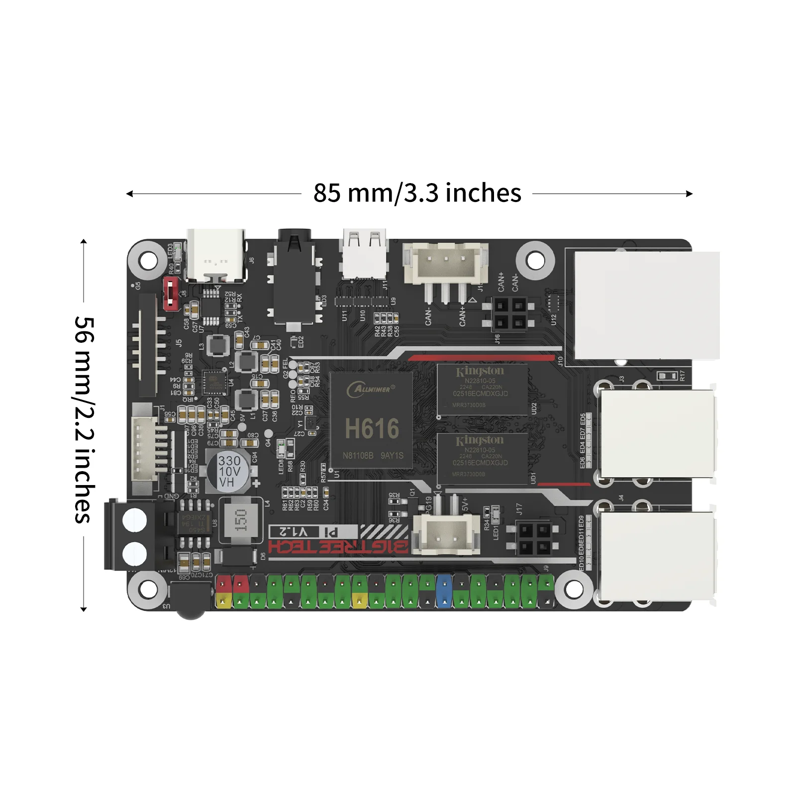 BIGTREETECH BTT Pi V1.2 제어 보드 VS Orange Pi Raspberry Pi 3D 프린터 마더보드 64비트 3D 프린터 액세서리