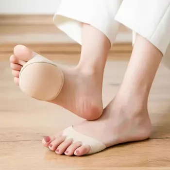 프론트 팜 레스트 미끄럼 방지 하프 사이즈 패드, 하이힐 하프 풋, 보이지 않는 양말 댄스 깔창, 쿠션 양말