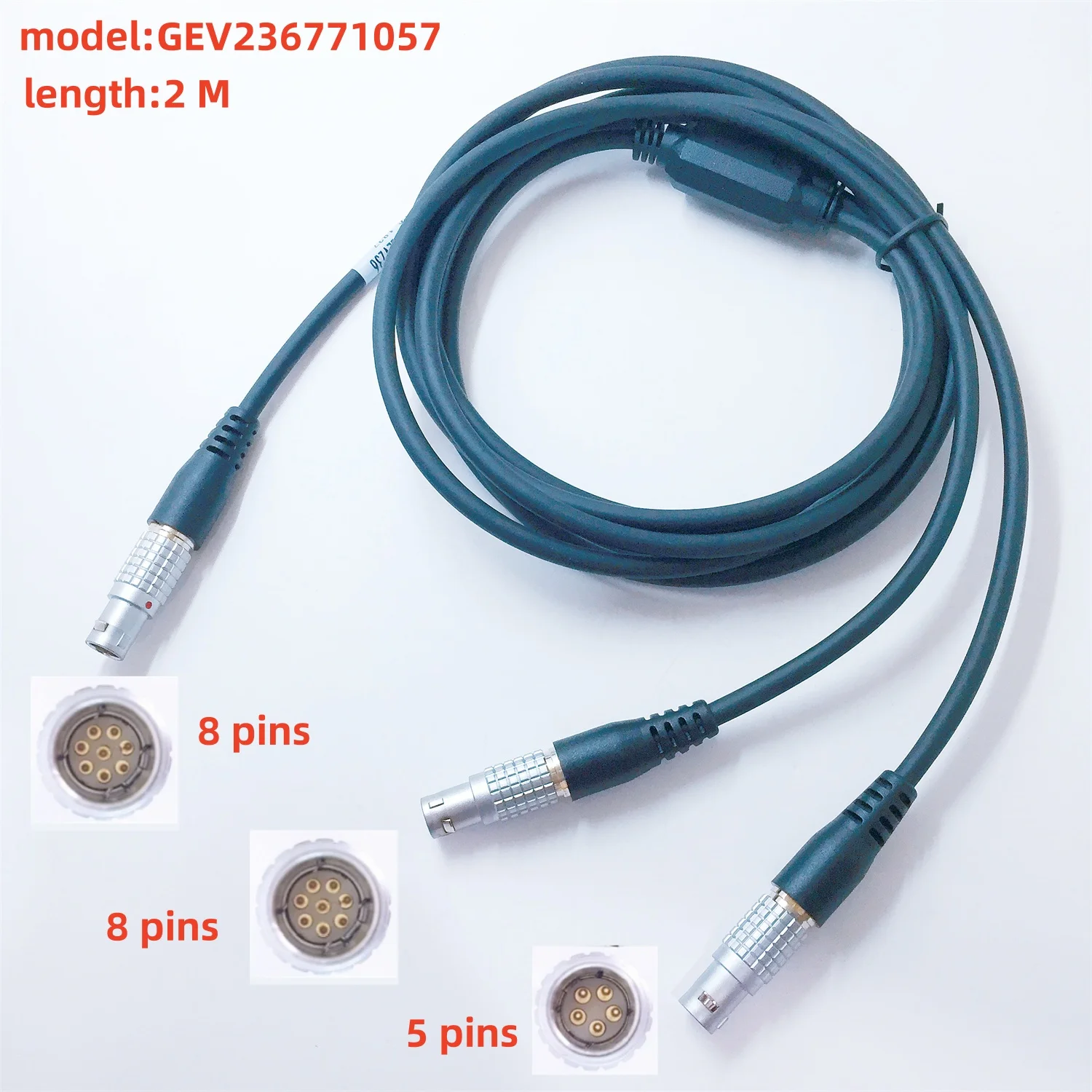 

NEW Brand Leica GEV236 771057 Y-Cable connects TM/TS50 TS60 MS50to TCPS30/29 radio & external battery GEB171/GEB371/373