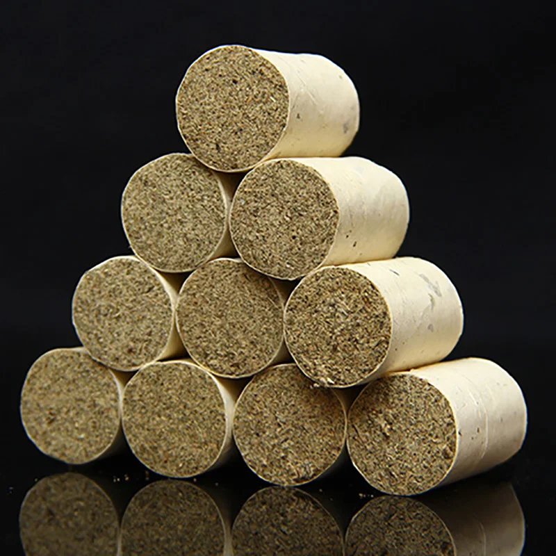 54Pcs Stone Grinding Process Pure Moxa Stick Mugwort Paper Roll Chinese Medicines Heating Moxas Therapy Warm Body Health Care