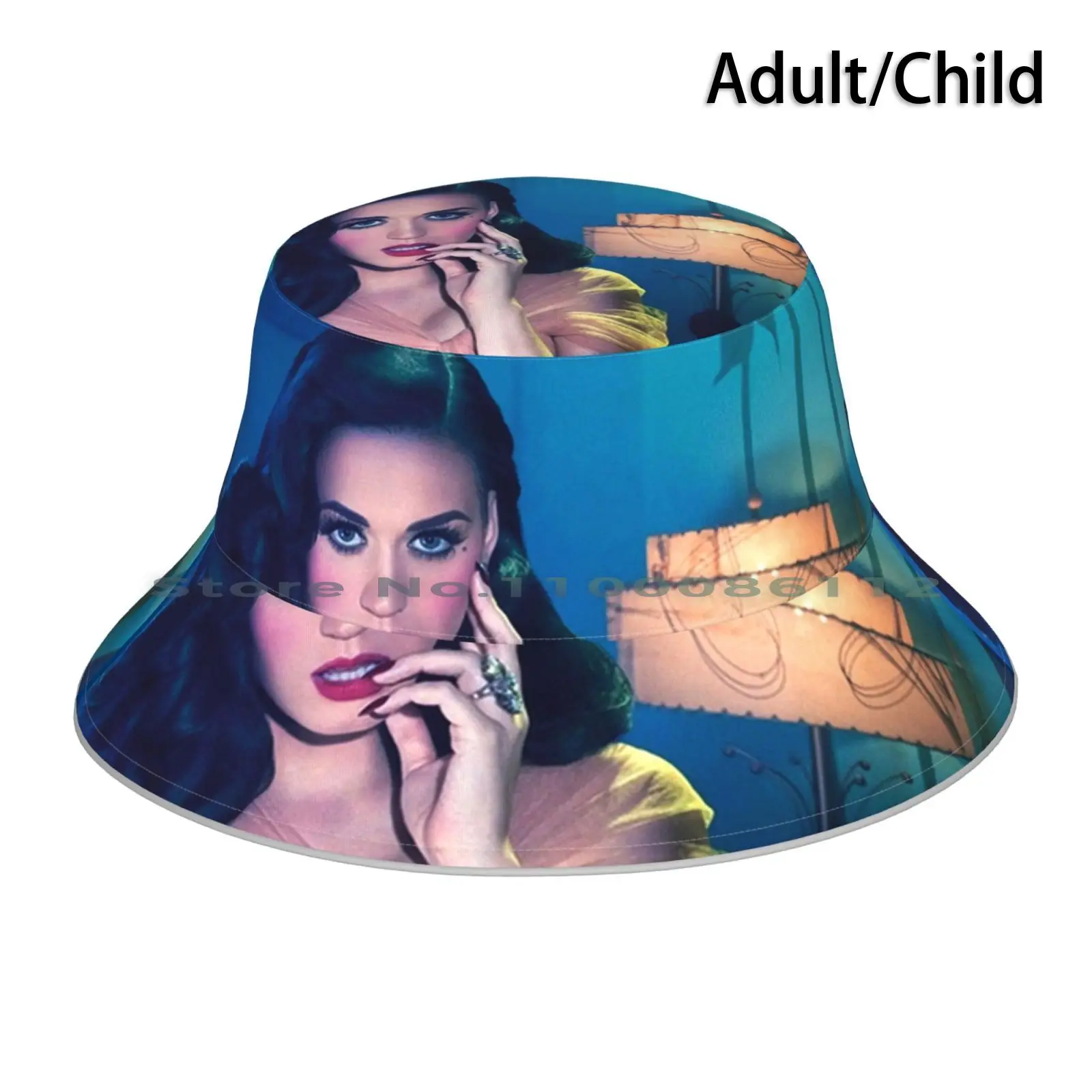 Katy Sembra Beautiful Bucket Hat Sun Cap Yellow Womens Martin Young Trends Teenage Dream Music Pop Album Singer Kp Brimless