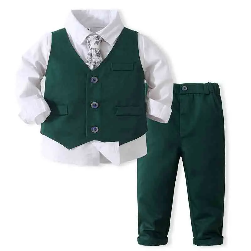 Tanie Chłopcy oficjalne garnitury wysokiej jakości dzieci chłopcy ubrania dla dżentelmenów zestaw wiosna sklep