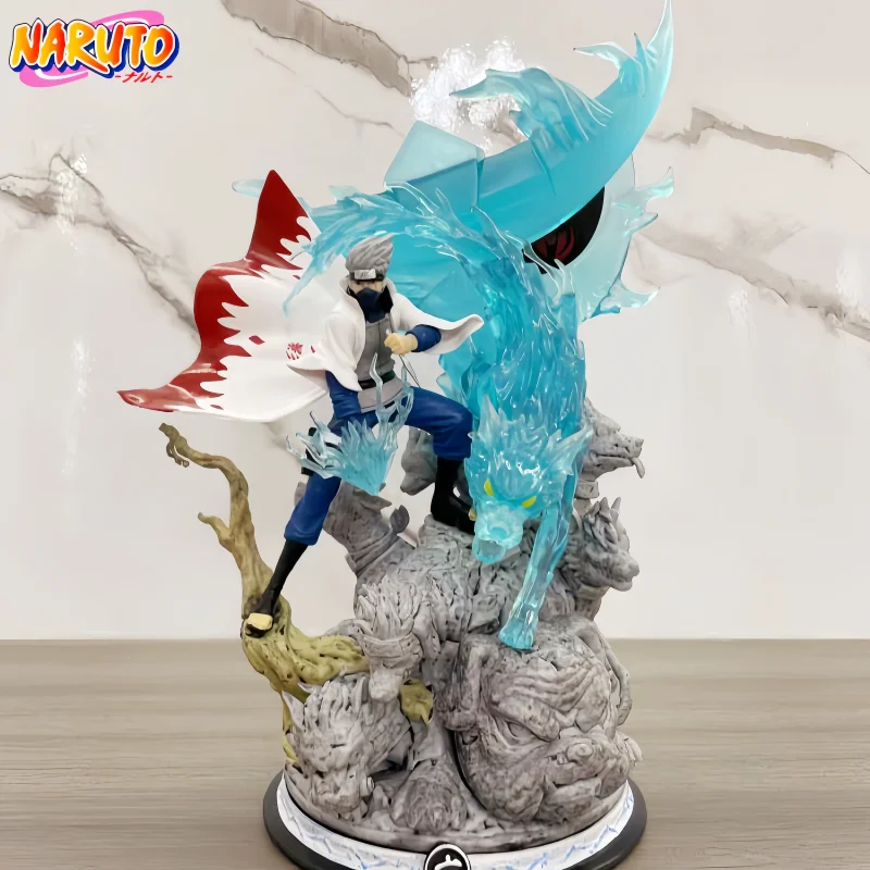 

26cm Naruto Anime Figure Hatake Kakashi Figures Pvc Gk Statue Figurine Model Doll Ornament Collection Room Decora Desk Toy Gift