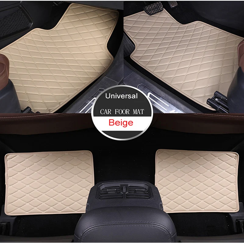 Universal Leather Car Floor Mats For Mercedes Benz W203 W210 W211 Amg