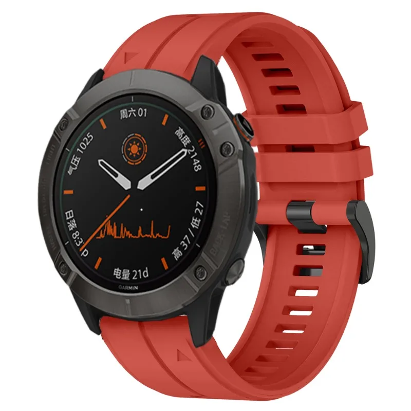 Silicone Outdoor Waterproof Watch Band with QuickFit Closure, Available in Multiple Sizes